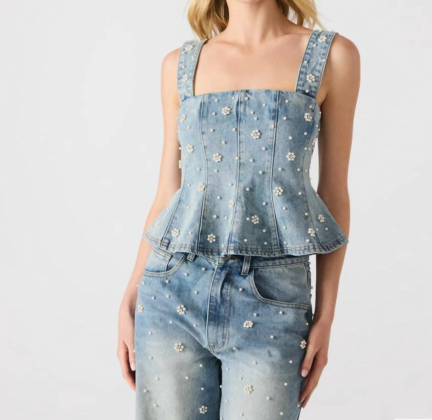 Steve Madden - Penelopi Denim Top