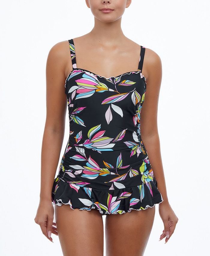 Profile By Gottex Women's Monaco D Cup One Piece Swimsuit Black Size 27