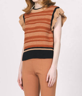 Another Love - Ruffle Sleeve Sweater Top