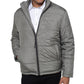 Kenneth Cole Men's Full Zip Puffer Jacket Gray Size Medium