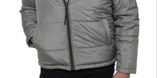 Kenneth Cole Men's Full Zip Puffer Jacket Gray Size Medium