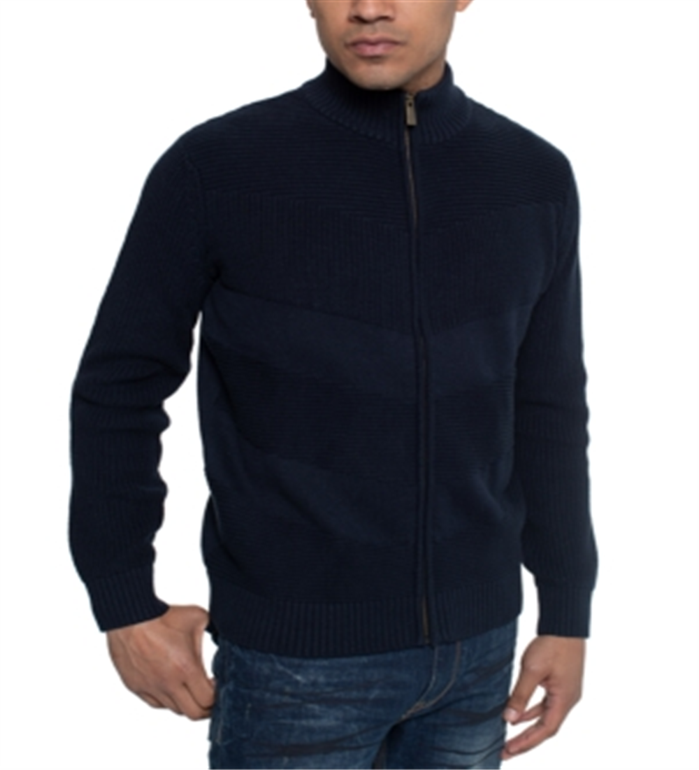 Sean John Men's Full Zip Sweater Jacket White Size X-Large