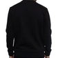 Sean John Men's Long Sleeve Printed Crewneck Sweater Black Size XXXX-Large