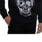 Sean John Men's Long Sleeve Printed Crewneck Sweater Black Size XXXX-Large