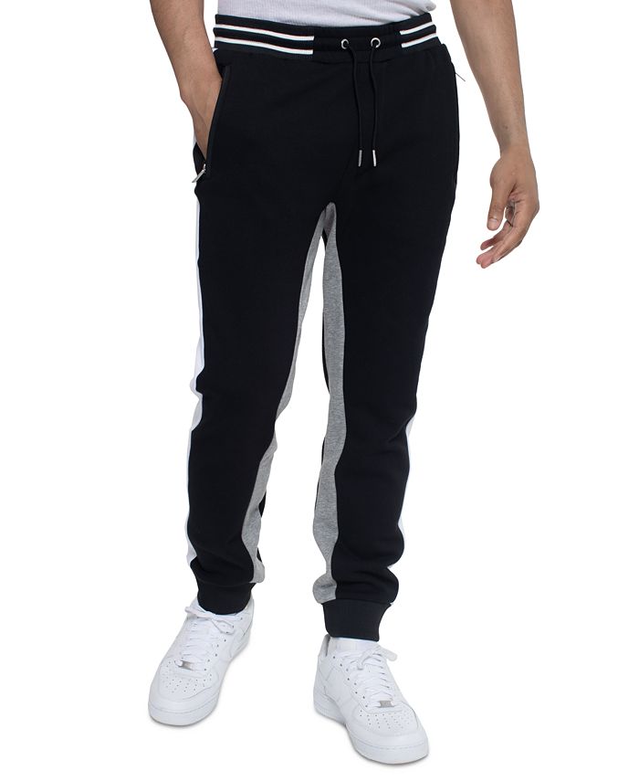 Sean John Men's Colorblocked Jogger Pants Gray Size XXXX-Large
