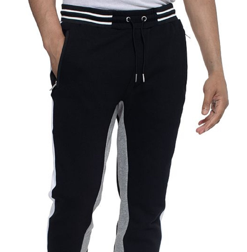 Sean John Men's Colorblocked Jogger Pants Gray Size XXXX-Large