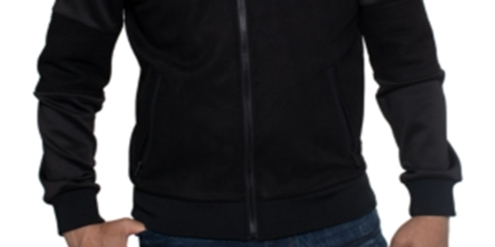 Sean John Men's Lightweight Moto Jacket Black Size XL