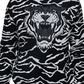 Sean John Men's Big & Tall Tiger Jacquard Knit Pullover Sweater Black Size Medium