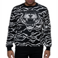 Sean John Men's Big & Tall Tiger Jacquard Knit Pullover Sweater Black Size Medium