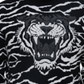 Sean John Men's Big & Tall Tiger Jacquard Knit Pullover Sweater Black Size Medium