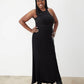 GSTQ Satin Tulip Skirt - Black - S