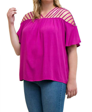 Entro - Bohemian Strappy Top - Plus