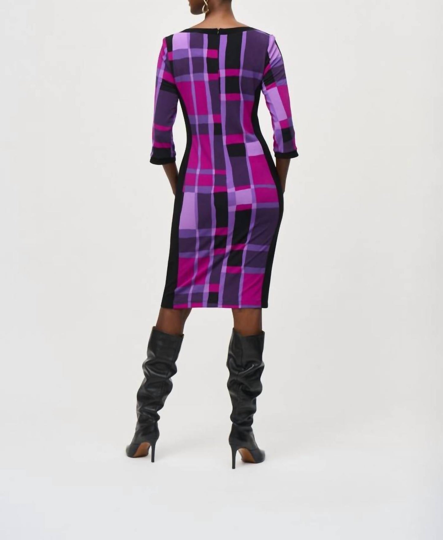 Joseph Ribkoff - Geometric Print 3/4 Sleeve Sheath Dress