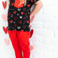 Laree + Co. - Heart Doodles Bamboo Pocket Tee + Jogger Set