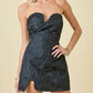 Day + Moon - Light Floral Puzzle Mini Dress