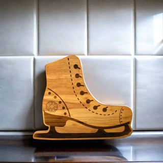 Creative Gifts International - Ice Skates Wood Board - 12.5" x 15"