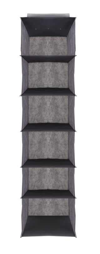 J&V TEXTILES Hanging Closet Organizer, 6-Shelf 10-Shelf Closet Hanging Storage Shelves