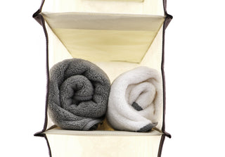 J&V TEXTILES Hanging Closet Organizer, 6-Shelf 10-Shelf Closet Hanging Storage Shelves