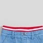 Kinderkind Girl's Ribbed Knit Waistband Flounce Skirt Blue Size 4T