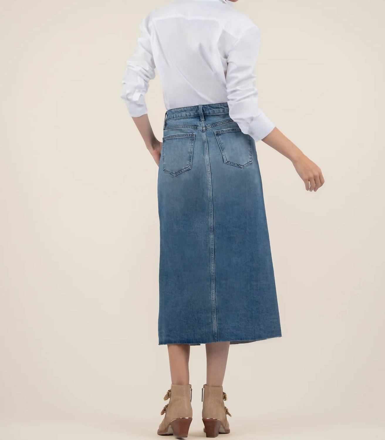 Kut From The Kloth - JEN DENIM A-LINE SKIRT