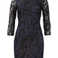 Aidan Mattox - 3/4 Sleeve Sequined Dress