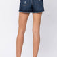 Judy Blue - High Rise Camo Patch Shorts