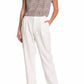 H Halston - Pleated Self Button Ankle Pants