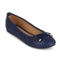 Wanted Women's Bellissa Woven Ballet Flat Shoes Blue Size 8.5M