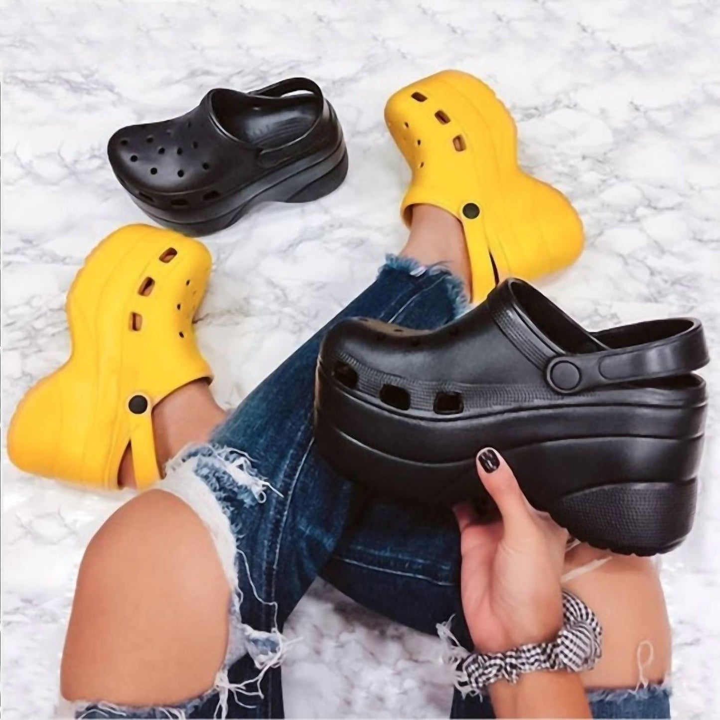 Cape Robbin - Women's Gardener Platform Clogs