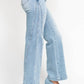 Judy Blue - High Waist Side Seam Insert Detail Retro Wide Leg Jeans