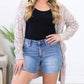 Judy Blue - Raw Hem Denim Shorts