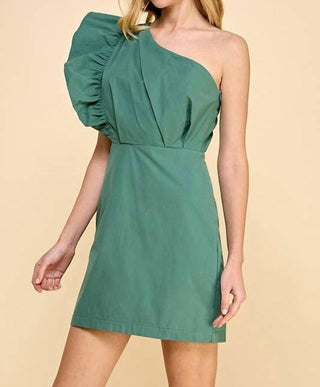 Tcec - RUFFLE SLEEVE MINI DRESS