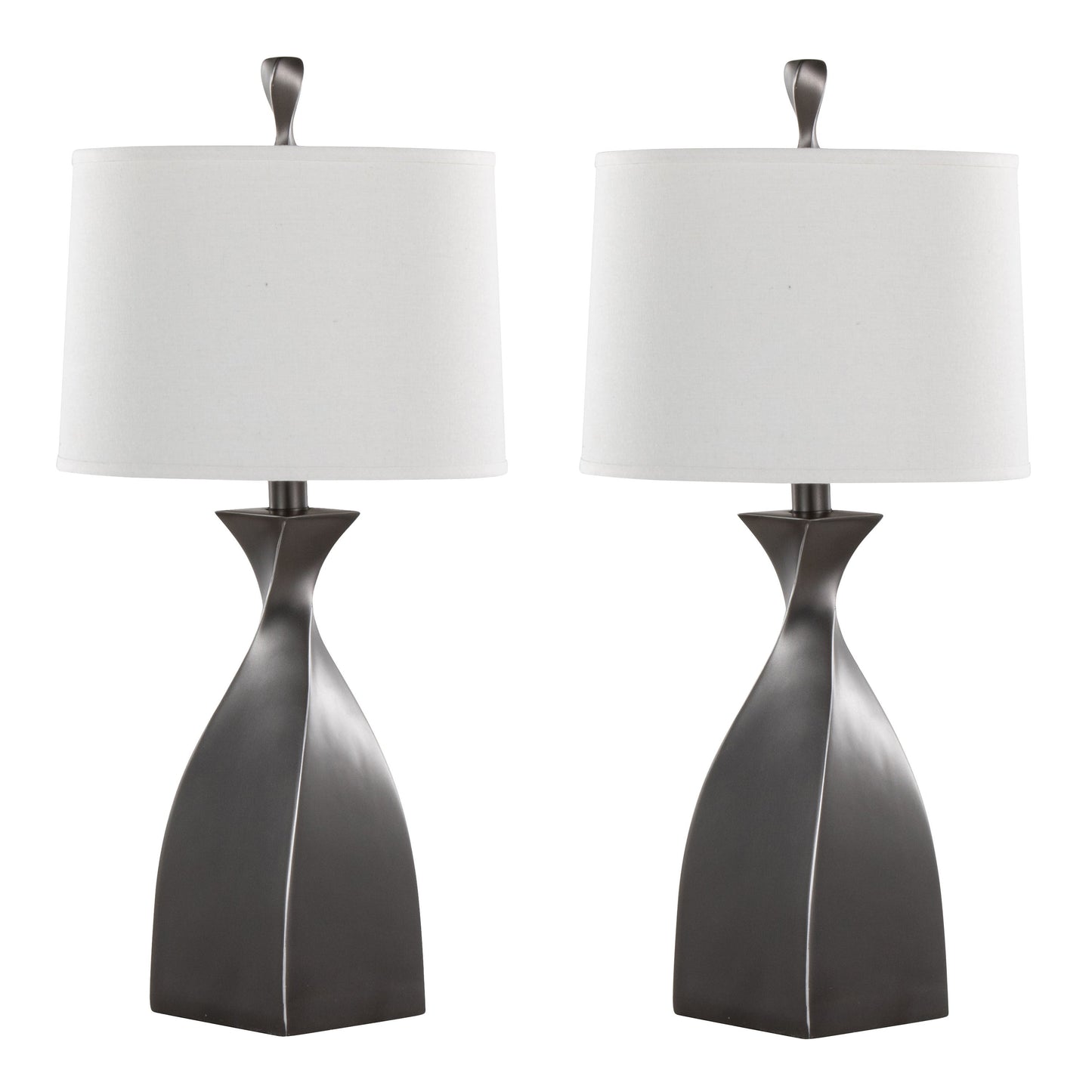 Curvo 30" Contemporary Polyresin Table Lamp - Set of 2