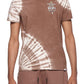 elevenparis Men's Tie Dye Cotton Graphic Tee Brown Size Small