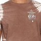 elevenparis Men's Tie Dye Cotton Graphic Tee Brown Size Small