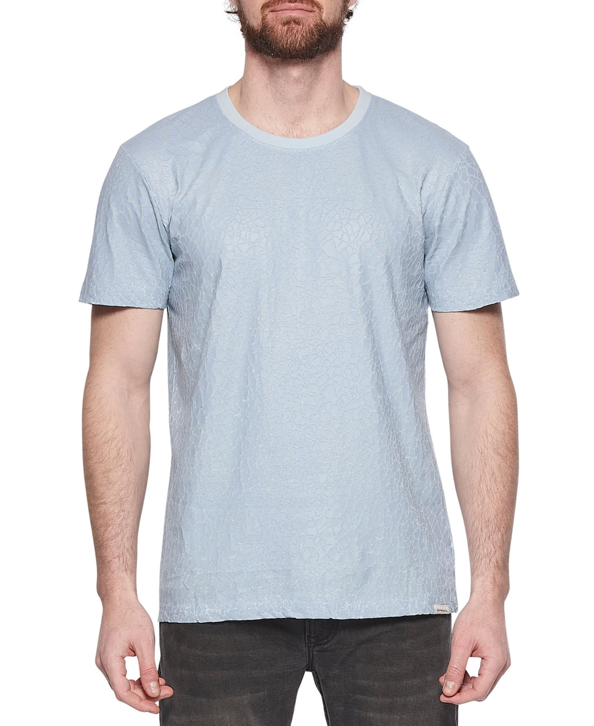 Elevenparis Men's Crackle Cotton T-Shirt Blue Size X-Large – Steals