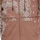 Eleven Paris Men's Paisley Print Zip Hoodie Brown Size XX-Large