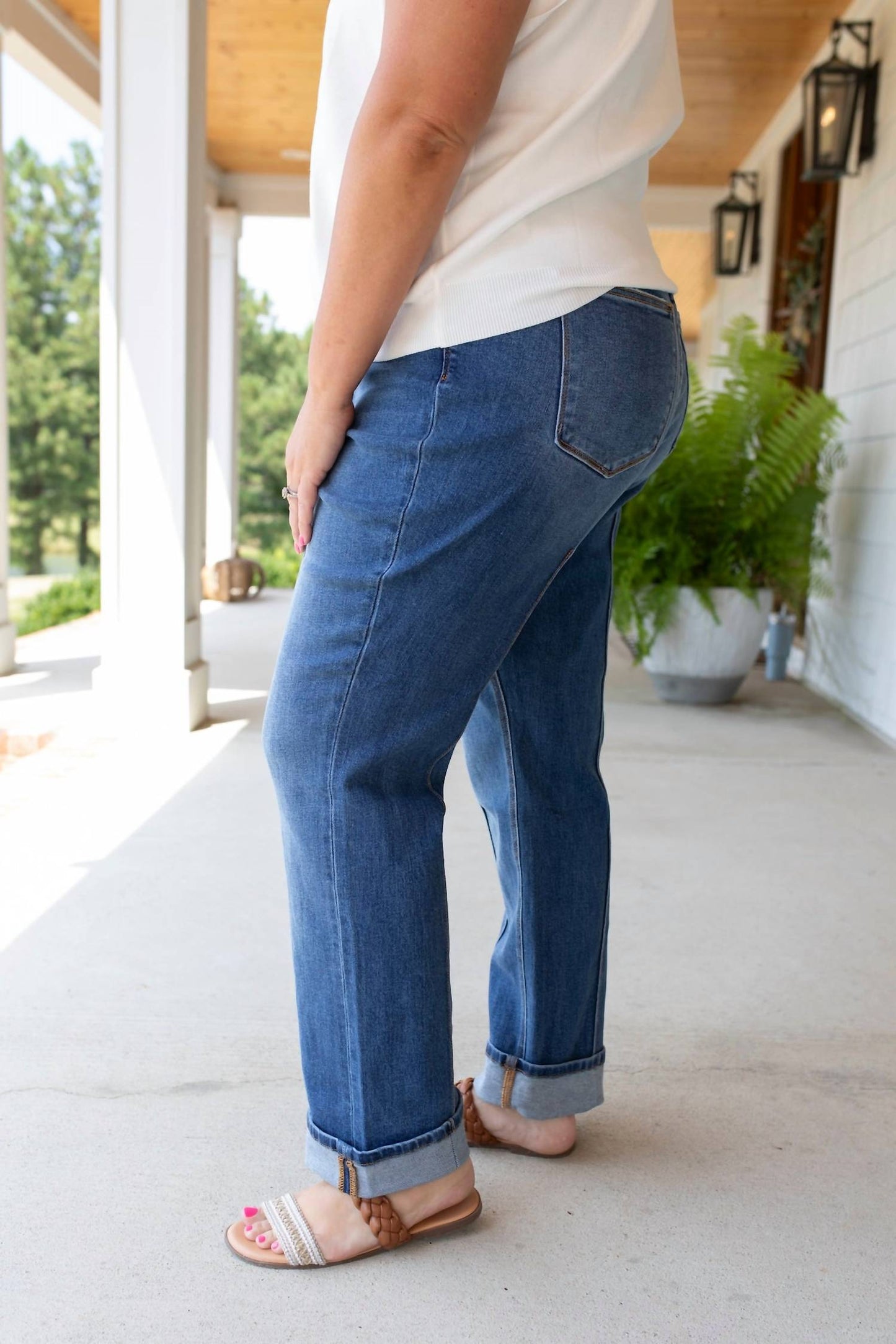 Judy Blue - Modern Seam Straight Leg Jeans