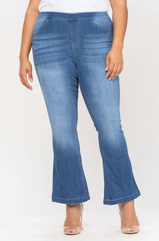 Cello - Mid Rise Flare Jeggings - Plus