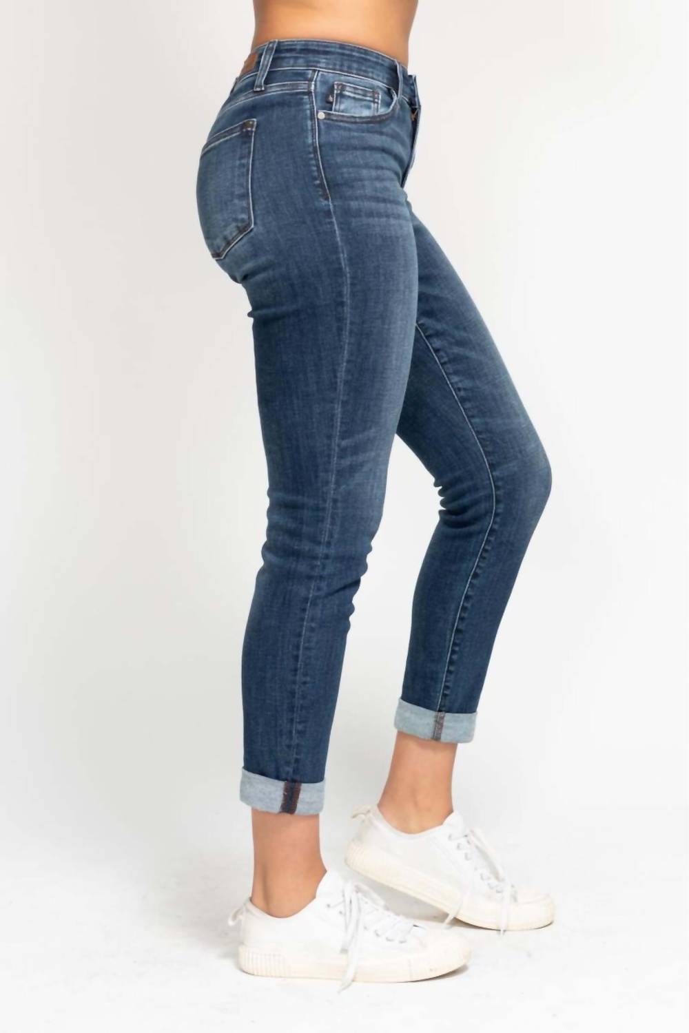 Judy Blue - Tonya Cuffed Slim Fit Jeans