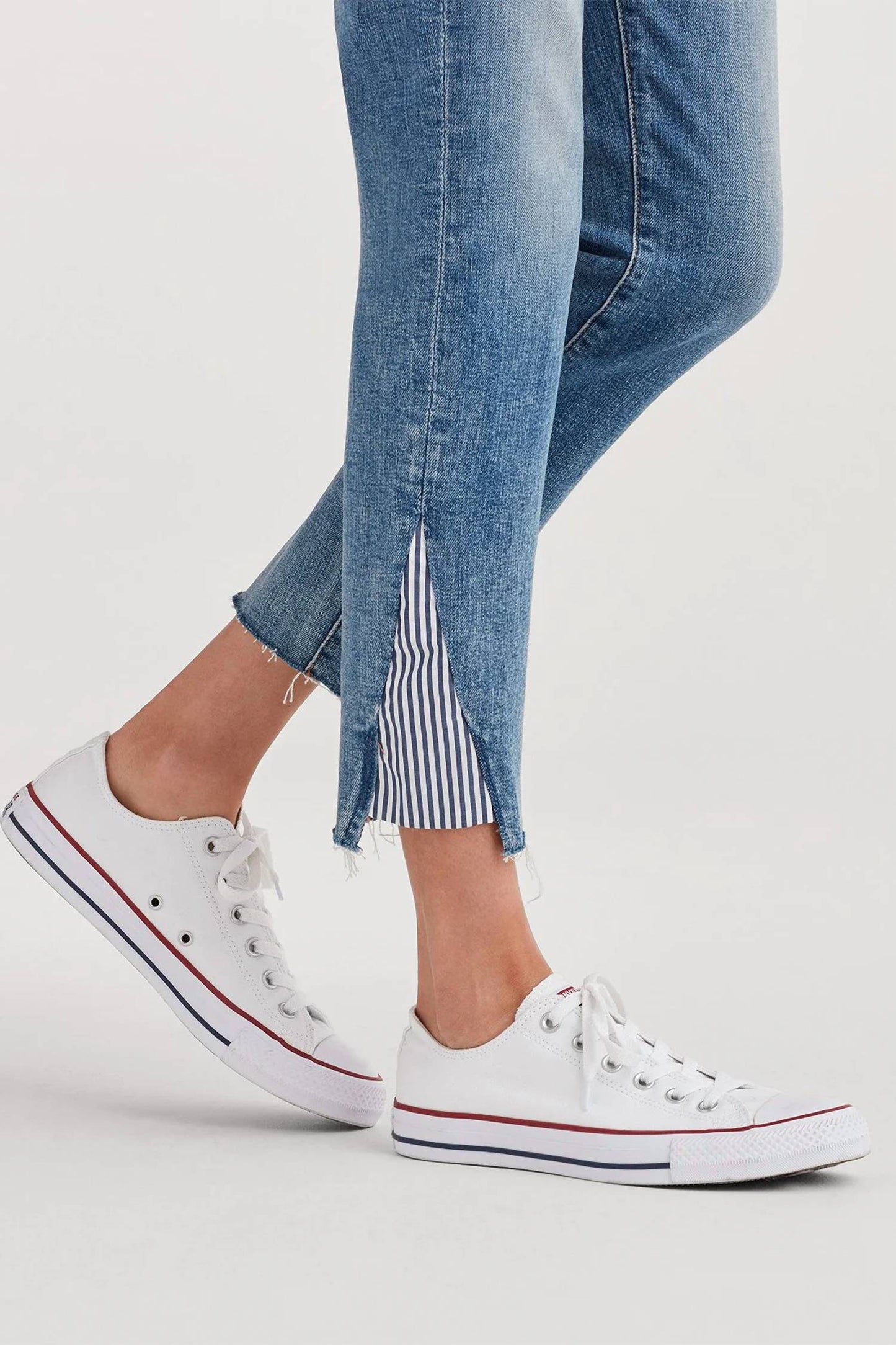 7 For All Mankind - ANKLE SKINNY STRIPE KICK JEAN