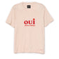 On This Day - Women's "oui, Mon Cherie" Graphic Short Sleeve Knit Tee
