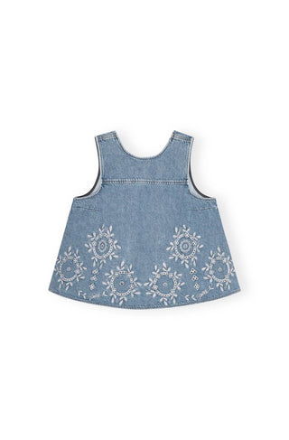 Ganni - Open-back Sleeveless Denim Top