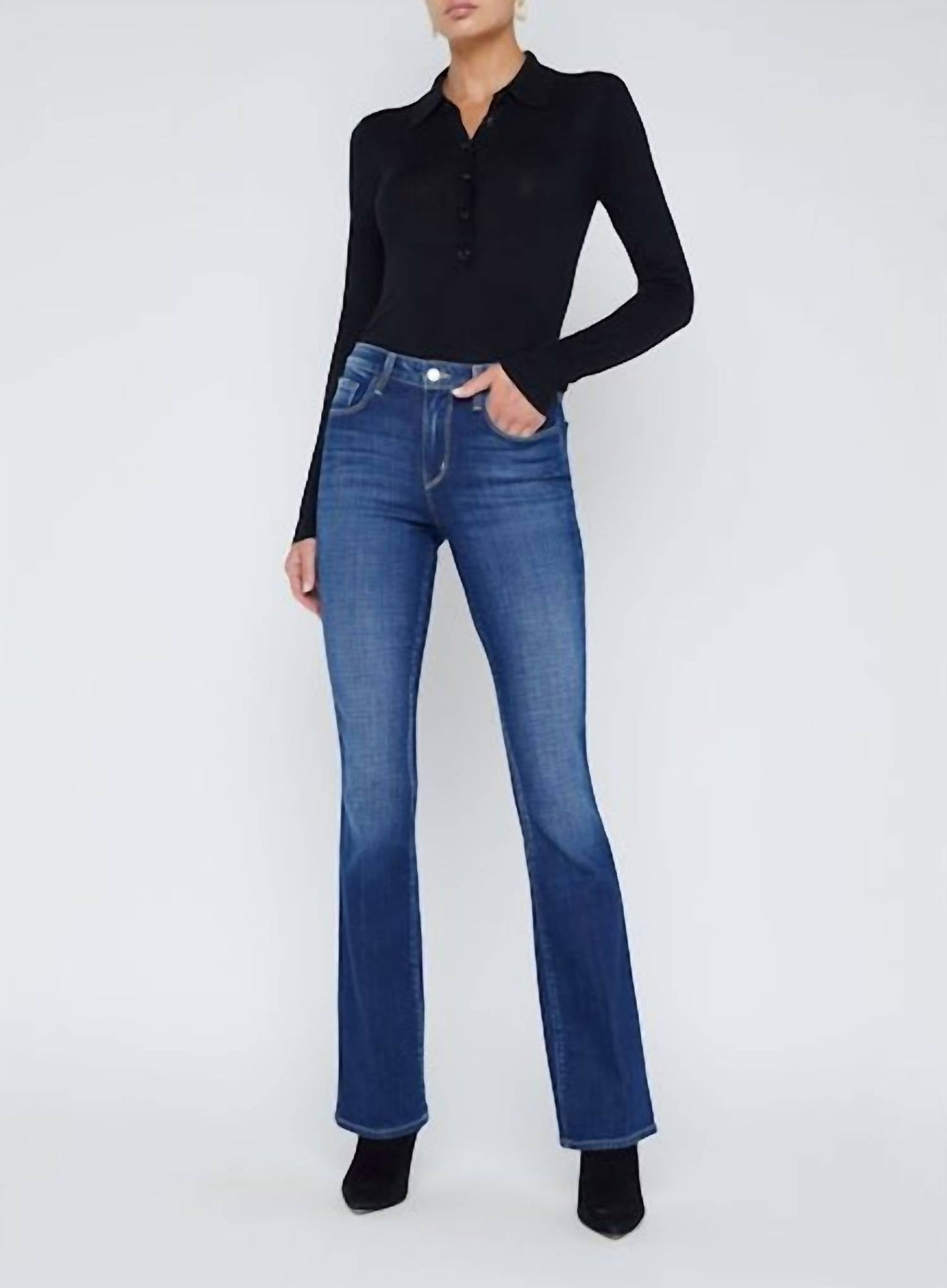 L'Agence - Selma High Rise Sleek Baby Boot
