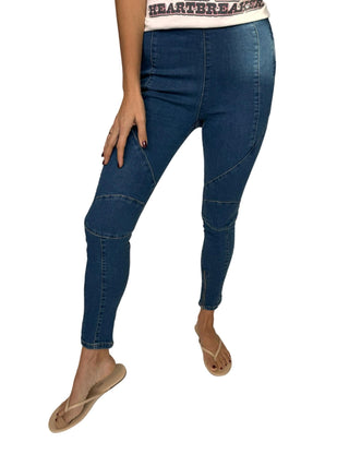 Free People - Women's Bella Moto High Rise Skinny Jean