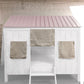Spring - Full Bed - White / Pink