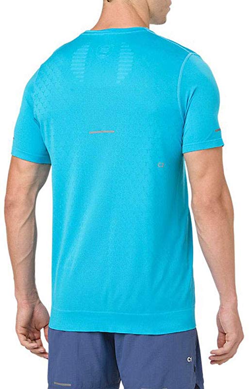 ASICS Men's Gel-Cool Short Sleeve Top Aquarium Small Blue Size Small