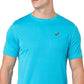 ASICS Men's Gel-Cool Short Sleeve Top Aquarium Small Blue Size Small
