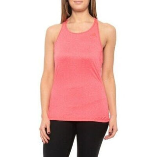 Adidas Women's 3 Stripe Tank Shock Red/Heather Red