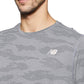 New Balance Men's Q Speed Breathe Short Sleeve Athletic Gray
